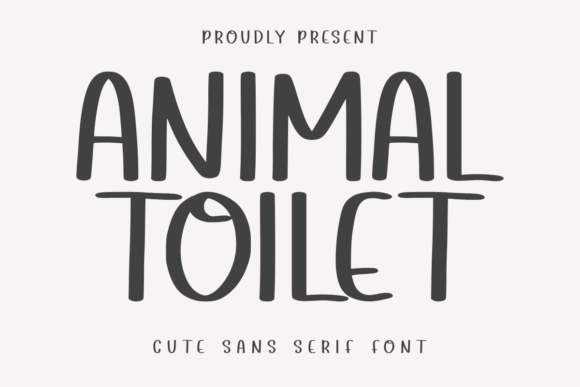 Animal Toilet: A Festive Sans Serif Font for Holiday Editorial Design