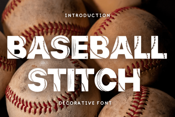 Baseball Stitch: The Premium Decorative Typeface for Sports Campaigns