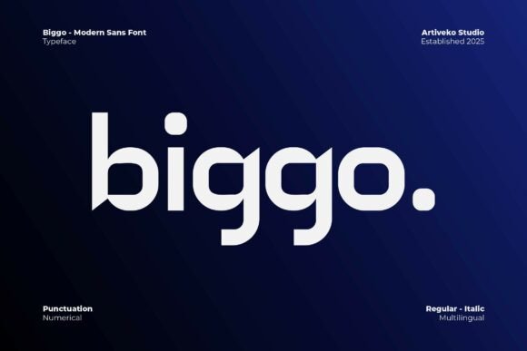 Biggo: The Bold Sans Serif Typeface for Handmade Branding