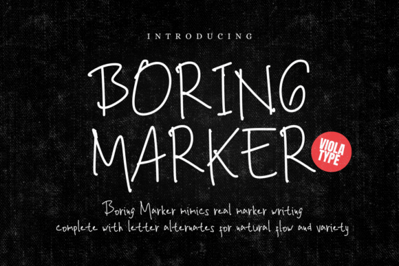 Boring Marker: The Handmade Typeface That Elevates Small Business Branding