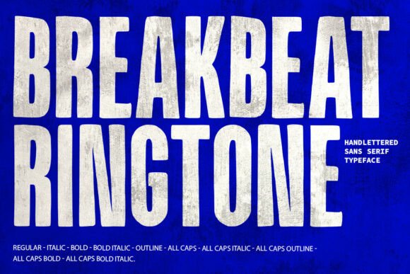 Breakbeat Ringtone: A Bold Sans Serif Typeface for Digital Brands