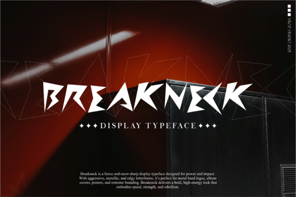 Breakneck: The Bold Blackletter Font for High-Impact Crafts