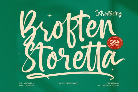 Broften Storetta: The Luxury Script Typeface for Scroll-Stopping Visuals