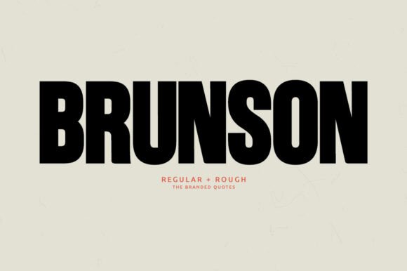 Brunson: The Bold Sans Serif Font for Real Business Branding