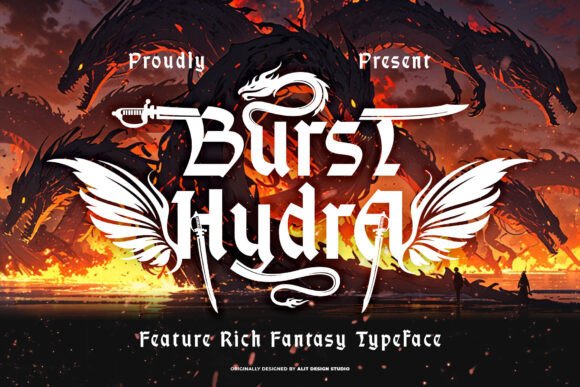 Brust Hydra: The Bold Blackletter Typeface for Epic Web Design