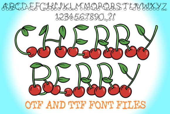 Cherry Berry: The Playful Display Font for Handmade Labels and Signs