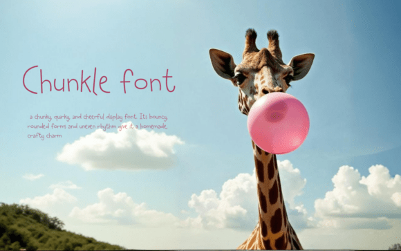 Chunkle: The Playful Sans Serif Font for Editorial Joy