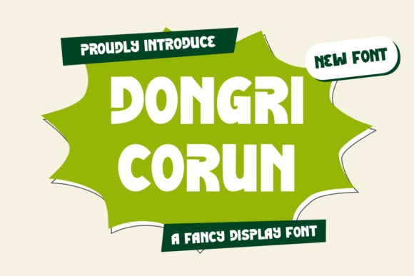 Dongri Corun: The Bold Display Typeface for Playful Web Design