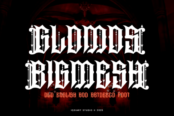 Glomos Bigmesh: The Bold Blackletter Typeface for High-Impact Campaigns