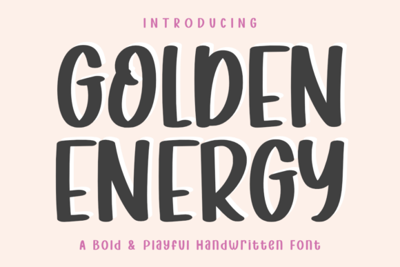 Golden Energy: A Playful Typeface for Modern Editorial Design