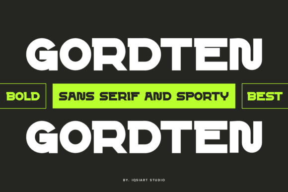 Gordten: The Bold Sans Serif Font for Modern Web Design