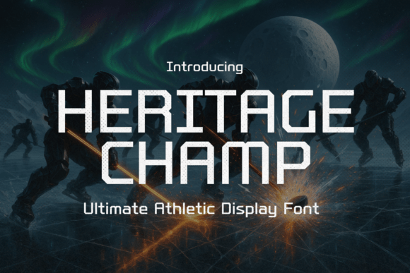Heritage Champ: A Bold Sans Serif Typeface for Champion Branding