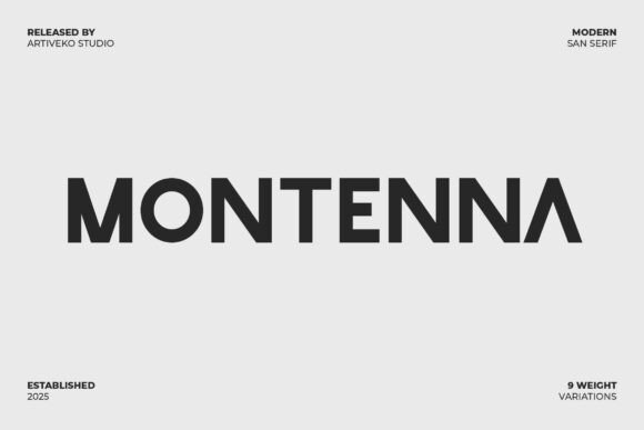 Montenna Regular: The Modern Typeface for Editorial Design
