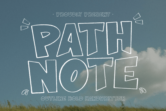 Path Note Typeface: A Modern Outline Font for Digital Branding