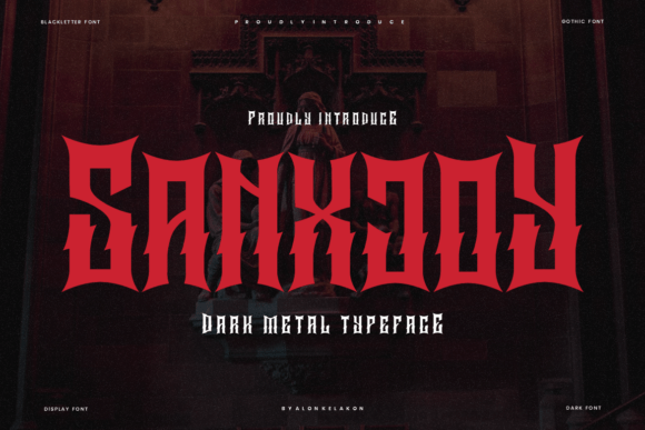 Sanxjoy: The Bold Blackletter Typeface for Standout Branding