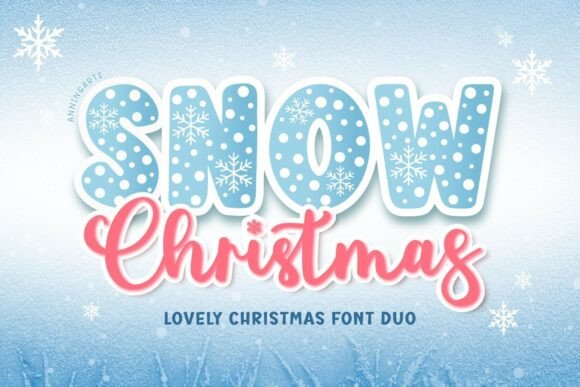 Snow Christmas Duo: The Perfect Typeface for Holiday Crafts