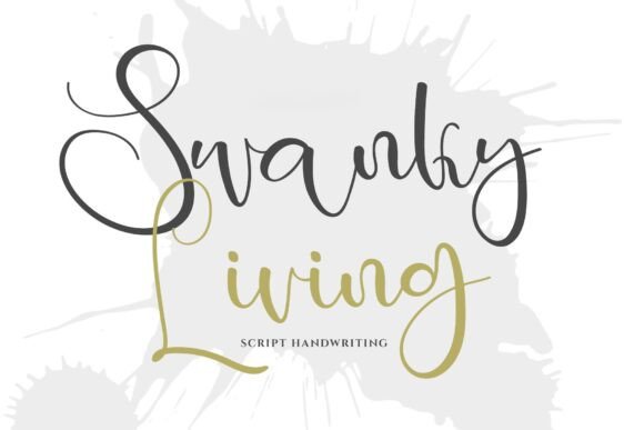 Swanky Living: The Handwritten Typeface for Bold Web Design