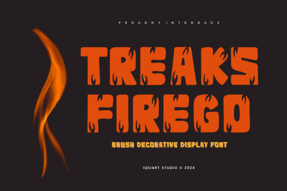 Treaks Firego: The Bold Typeface for Dynamic Brand Identity