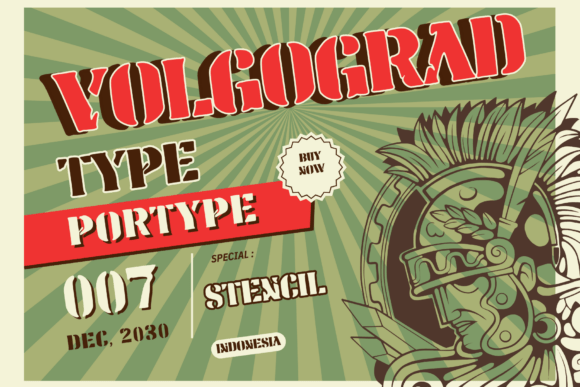 Volgograd Type: A Battle-Hardened Stencil Font for Bold Branding